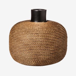 Rope Vase Black